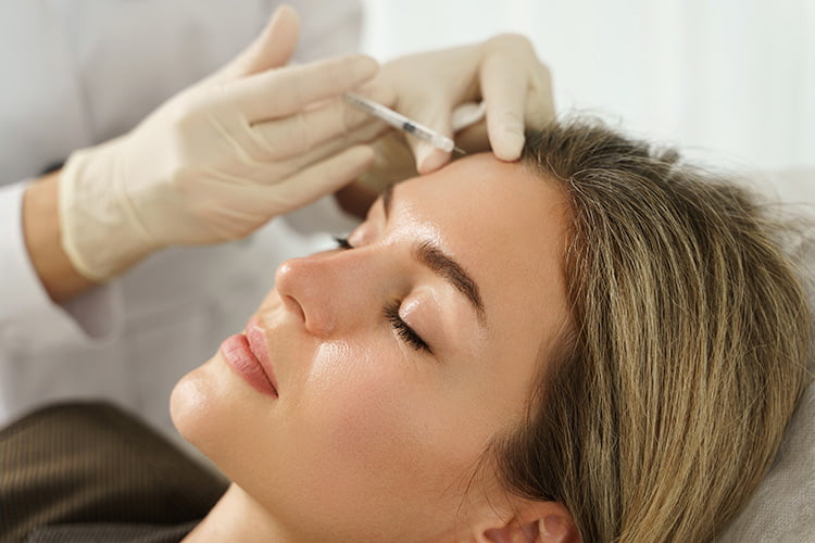 Botox Behandlung bei Stirn