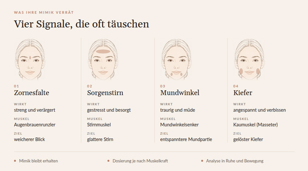 Grafik zum Thema Mimik