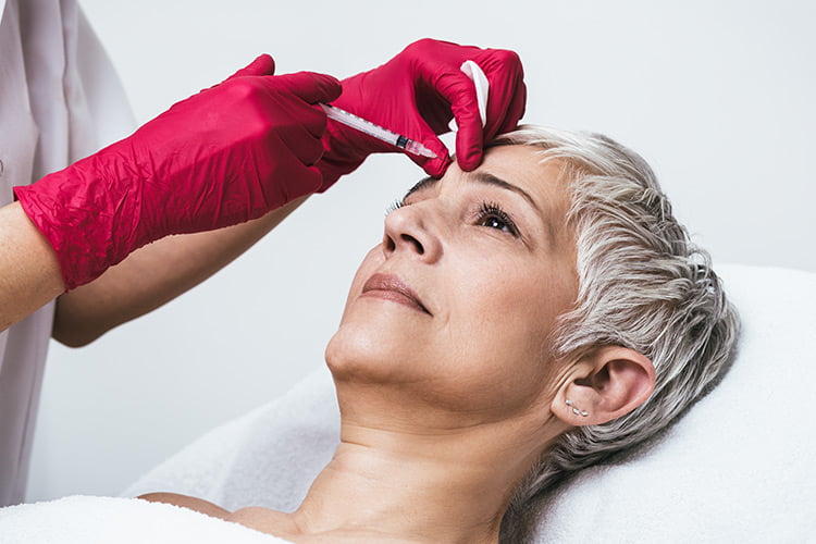 Botox Behandlung im Stirnbereich