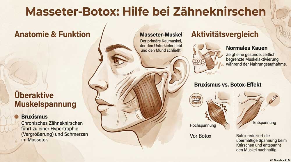 Grafoik zum Thema Massetermuskel