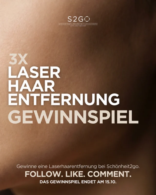 ✨ GIVEAWAY TIME ✨

Du träumst von glatter Haut und möchtest Laserhaarentfernung endlich ausprobieren? 🤍
Dann ist dieses Gewinnspiel genau für dich!

Wir verlosen 3 Laserhaarentfernungs-Behandlungen für eine Zone deiner Wahl bei uns in der Ordination. ✨

So nimmst du teil:

🤍 Folge unserem Account @schoenheit2go 

🤍 Like diesen Beitrag

🤍 Markiere 3 Freund:innen in den Kommentaren, die dieses Gewinnspiel nicht verpassen dürfen

✨ BONUS: Teile den Beitrag in deiner Story und markiere uns für ein Extra-Los.

Teilnahmeschluss ist der 15.10.2026 um 12:00 Uhr. 

Die Gewinnerin / der Gewinner wird anschließend per Zufall ausgelost und ausschließlich von unserem offiziellen Account per DM kontaktiert.

Teilnahme ab 18 Jahren. Der Gewinn ist nicht in bar ablösbar und nicht übertragbar. Die Behandlung erfolgt vorbehaltlich eines persönlichen Beratungsgesprächs und der individuellen Eignung für die Laserbehandlung.

Viel Glück! 🍀🤍

Dieses Gewinnspiel steht in keiner Verbindung zu Instagram und wird in keiner Weise von Instagram gesponsert, unterstützt oder organisiert. Es gelten unsere Teilnahmebedingungen. 

#gewinnspiel #giveaway #laserhaarentfernung #wien #glattehaut